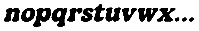 Mells Highland Italic Font LOWERCASE