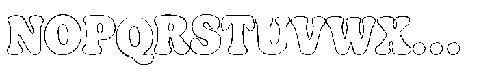 Mells Highland Outline Font UPPERCASE