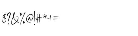 Melodia Signature Font OTHER CHARS