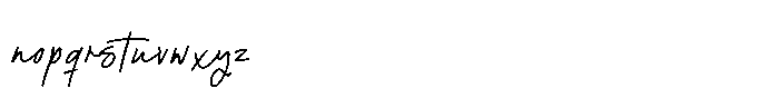 Melodie Lointaine Script Font LOWERCASE