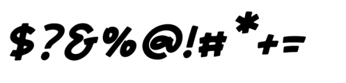 Melody Antique Italic Font OTHER CHARS