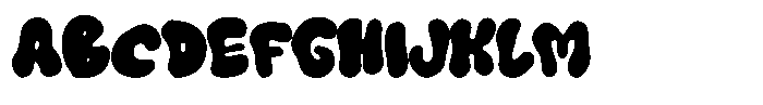 Melon Mint Bubble Font UPPERCASE