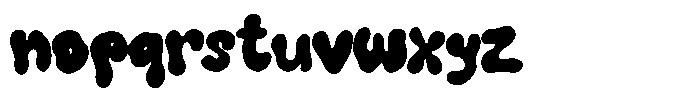 Melon Mint Bubble Font LOWERCASE