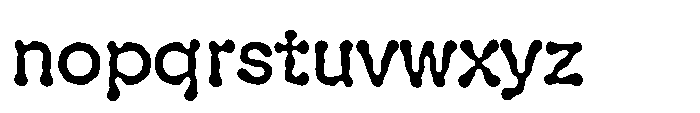 Meltaface Regular Font LOWERCASE