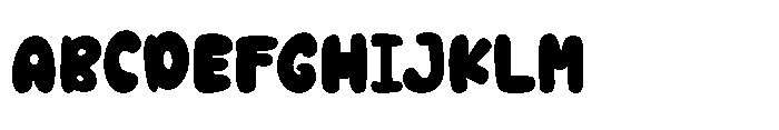 Melted Bean Font UPPERCASE