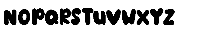 Melted Bean Font UPPERCASE
