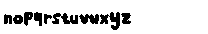 Melted Bean Font LOWERCASE