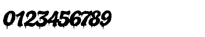 Melted Brain Regular Font OTHER CHARS