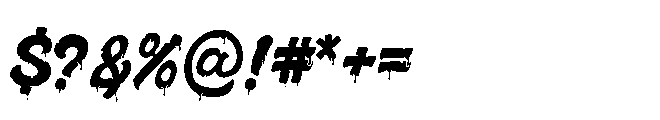 Melted Brain Regular Font OTHER CHARS