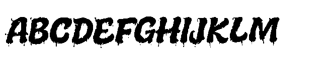 Melted Brain Regular Font UPPERCASE