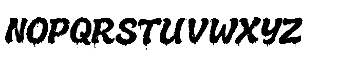 Melted Brain Regular Font UPPERCASE