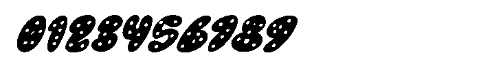 Melted Donuts Italic Font OTHER CHARS
