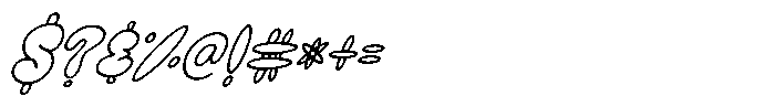 Melted Donuts Italic Font OTHER CHARS
