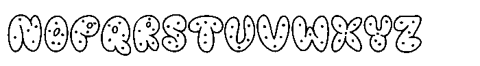 Melted Donuts Regular Font UPPERCASE