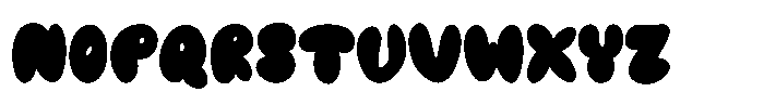 Melted Donuts Regular Font LOWERCASE
