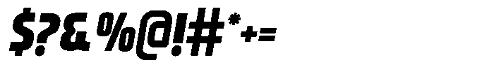 Melted Italic Font OTHER CHARS