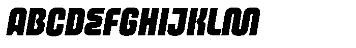Melted Italic Font UPPERCASE