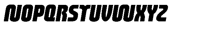 Melted Italic Font UPPERCASE