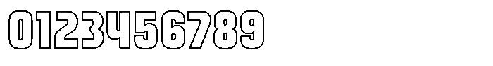 Melted Outline Font OTHER CHARS