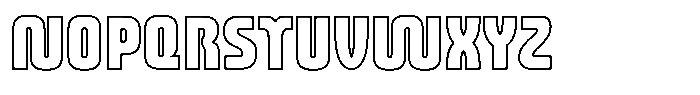 Melted Outline Font UPPERCASE