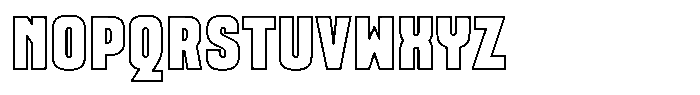Melted Outline Font LOWERCASE