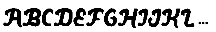 Meltily Font UPPERCASE
