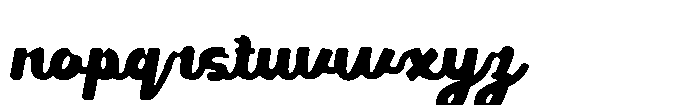 Meltily Font LOWERCASE