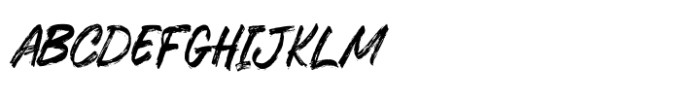 Melting Brushes Font UPPERCASE