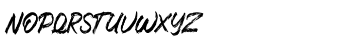 Melting Brushes Font UPPERCASE
