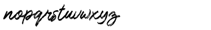 Melting Brushes Font LOWERCASE