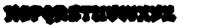 Melting Graffiti Outline Font UPPERCASE