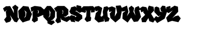 Melting Graffiti Regular Font UPPERCASE