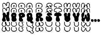 Meltipop Stacked Font UPPERCASE
