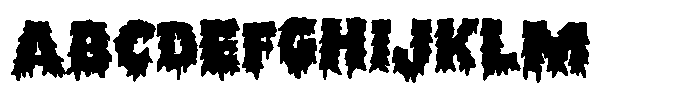 Meltmode Regular Font UPPERCASE