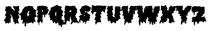Meltmode Regular Font UPPERCASE
