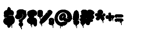 Melto Gofer Drip Font OTHER CHARS