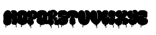 Melto Gofer Drip Font LOWERCASE