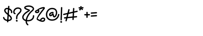 Melukis Senja Regular Font OTHER CHARS