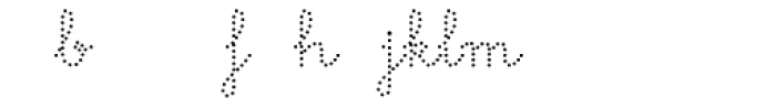Memimas Dots Ligatures Font LOWERCASE