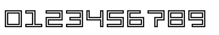 Memory Square Outline Font OTHER CHARS