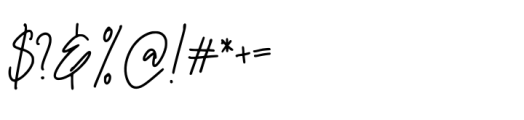 Memossay Signature Font OTHER CHARS