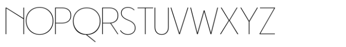 Memovable Thin Font UPPERCASE