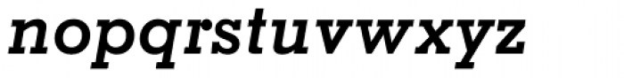 Memphis Cyrillic Bold Italic Font LOWERCASE