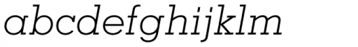 Memphis Cyrillic Light Italic Font LOWERCASE