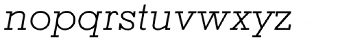 Memphis Pro Light Italic Font LOWERCASE