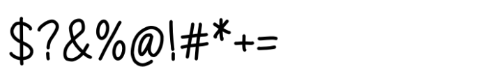Menary Regular Font OTHER CHARS