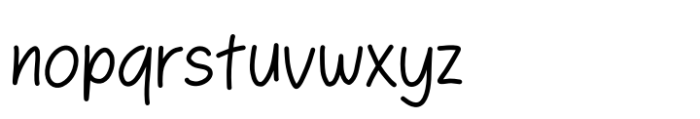 Menary Regular Font LOWERCASE