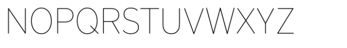 Menco Thin Font UPPERCASE