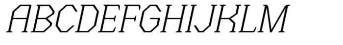Menenga Extra Light Italic Font UPPERCASE