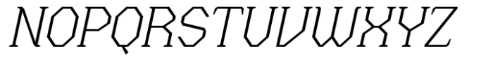 Menenga Extra Light Italic Font UPPERCASE